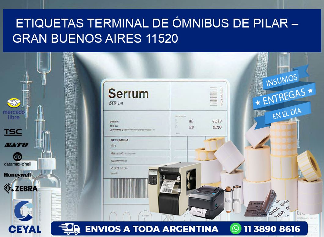 ETIQUETAS TERMINAL DE ÓMNIBUS DE PILAR – GRAN BUENOS AIRES 11520