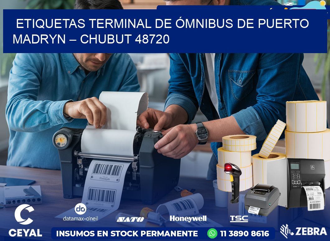 ETIQUETAS TERMINAL DE ÓMNIBUS DE PUERTO MADRYN – CHUBUT 48720