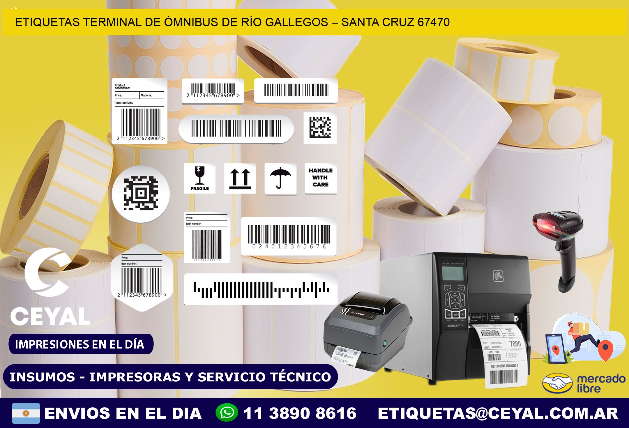 ETIQUETAS TERMINAL DE ÓMNIBUS DE RÍO GALLEGOS – SANTA CRUZ 67470
