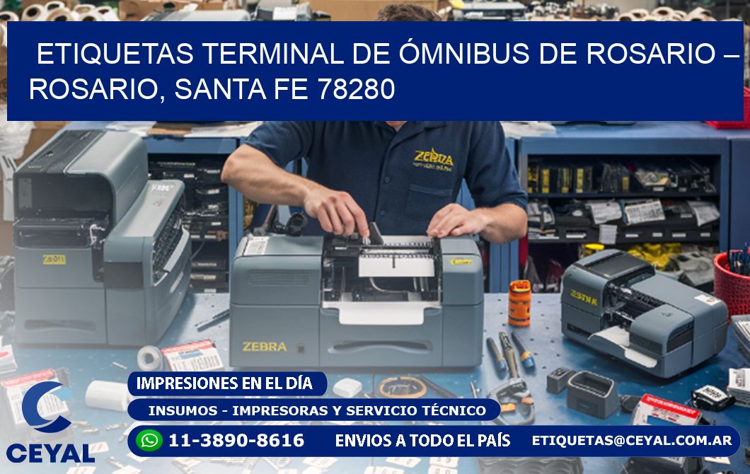 ETIQUETAS TERMINAL DE ÓMNIBUS DE ROSARIO – ROSARIO, SANTA FE 78280