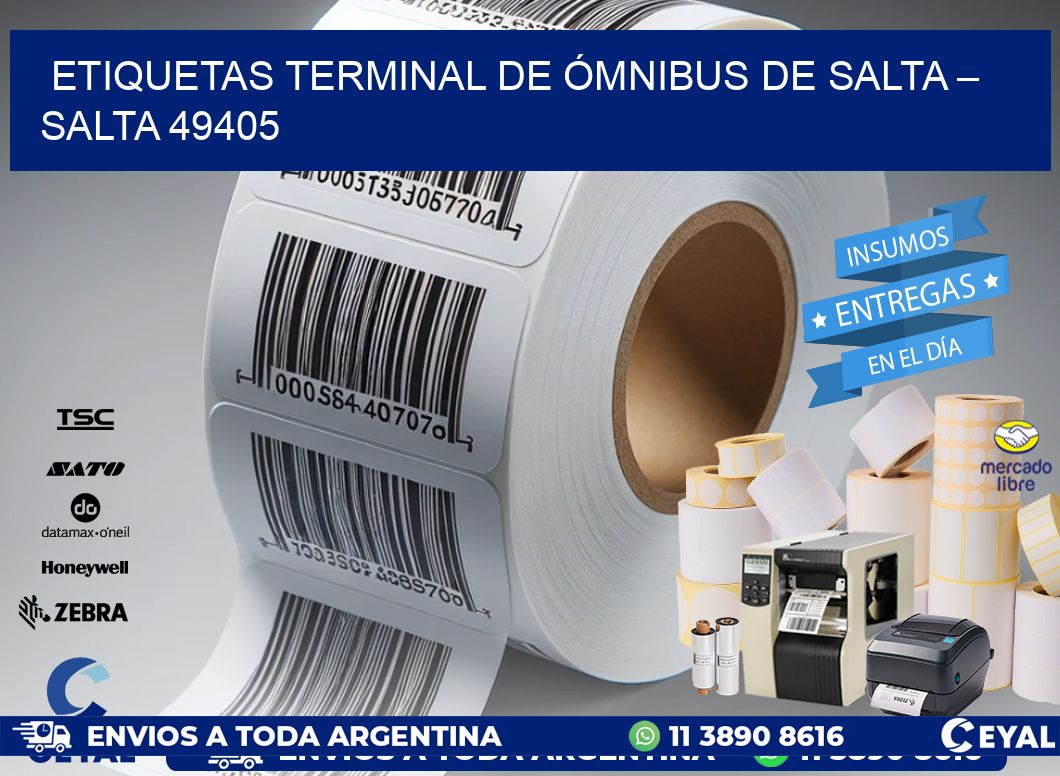 ETIQUETAS TERMINAL DE ÓMNIBUS DE SALTA – SALTA 49405