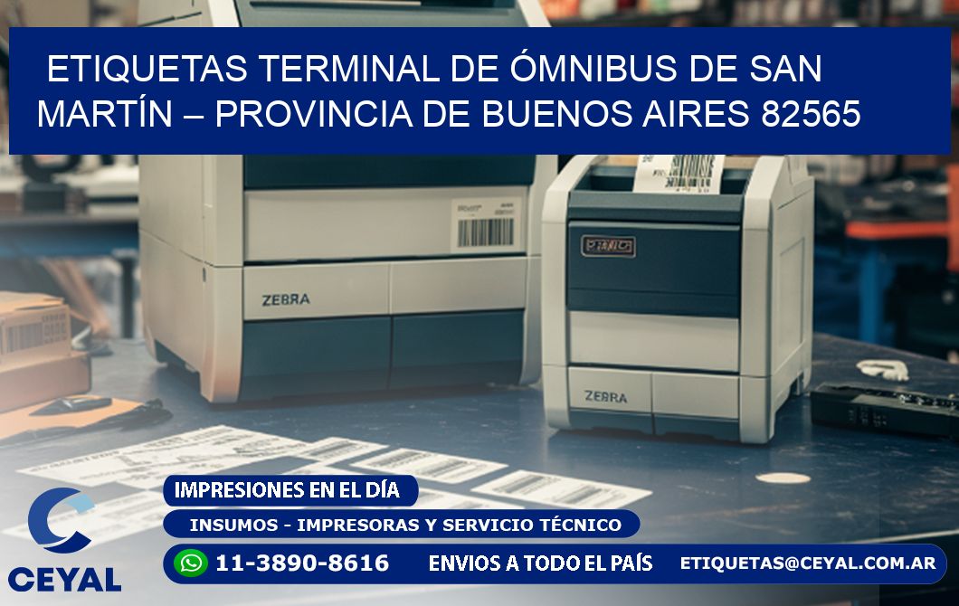 ETIQUETAS TERMINAL DE ÓMNIBUS DE SAN MARTÍN – PROVINCIA DE BUENOS AIRES 82565