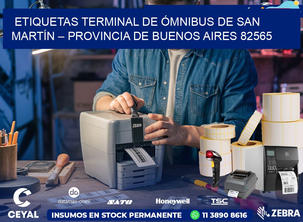 ETIQUETAS TERMINAL DE ÓMNIBUS DE SAN MARTÍN – PROVINCIA DE BUENOS AIRES 82565