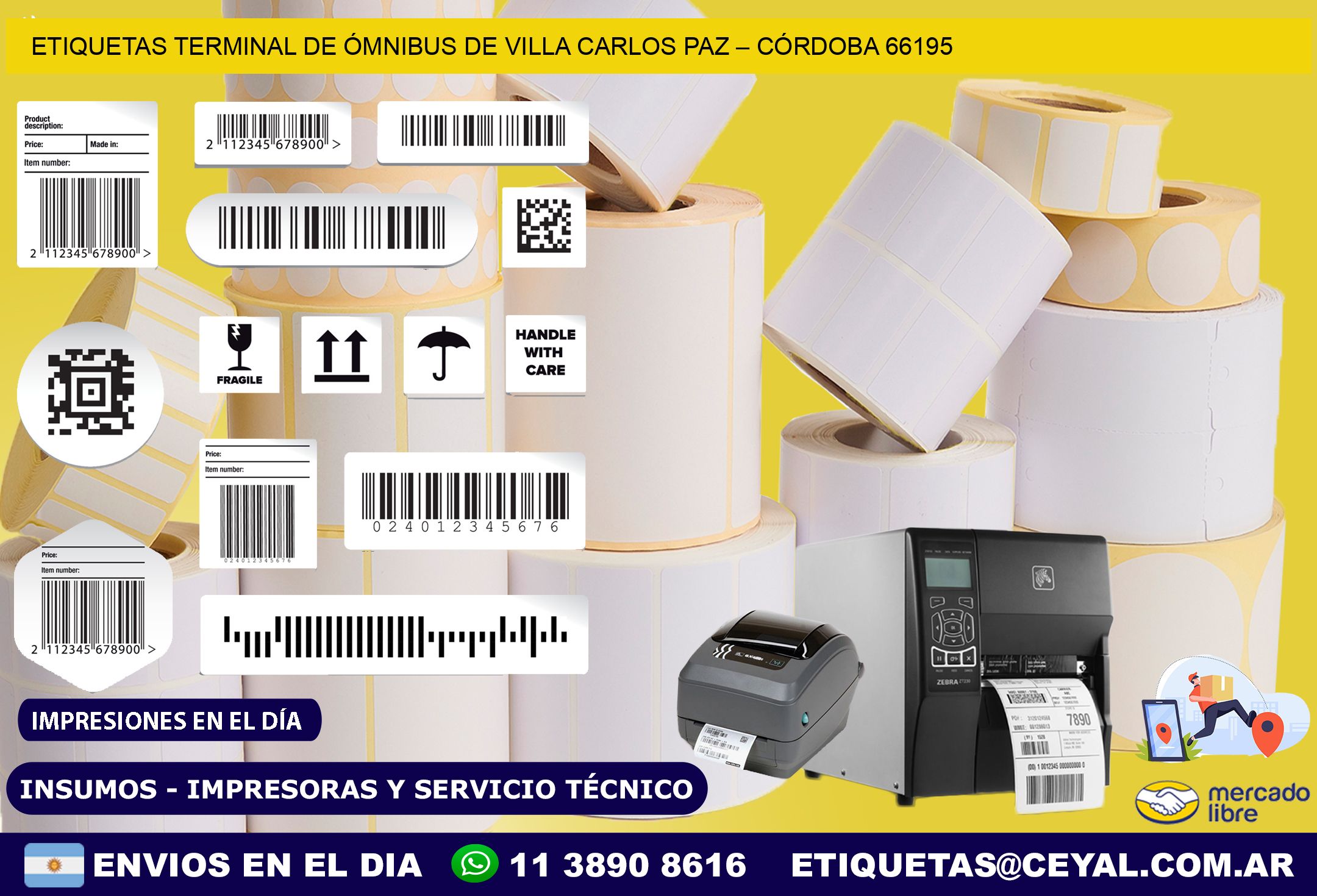 ETIQUETAS TERMINAL DE ÓMNIBUS DE VILLA CARLOS PAZ – CÓRDOBA 66195