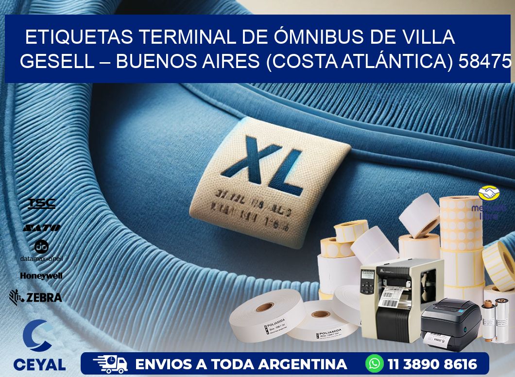 ETIQUETAS TERMINAL DE ÓMNIBUS DE VILLA GESELL – BUENOS AIRES (COSTA ATLÁNTICA) 58475