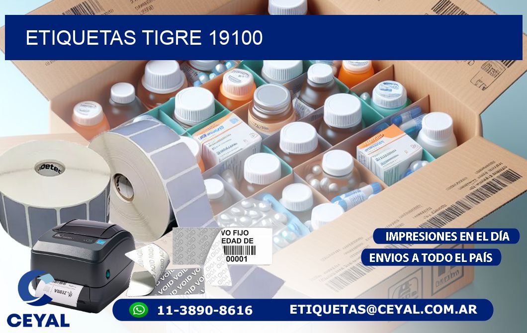 ETIQUETAS TIGRE 19100