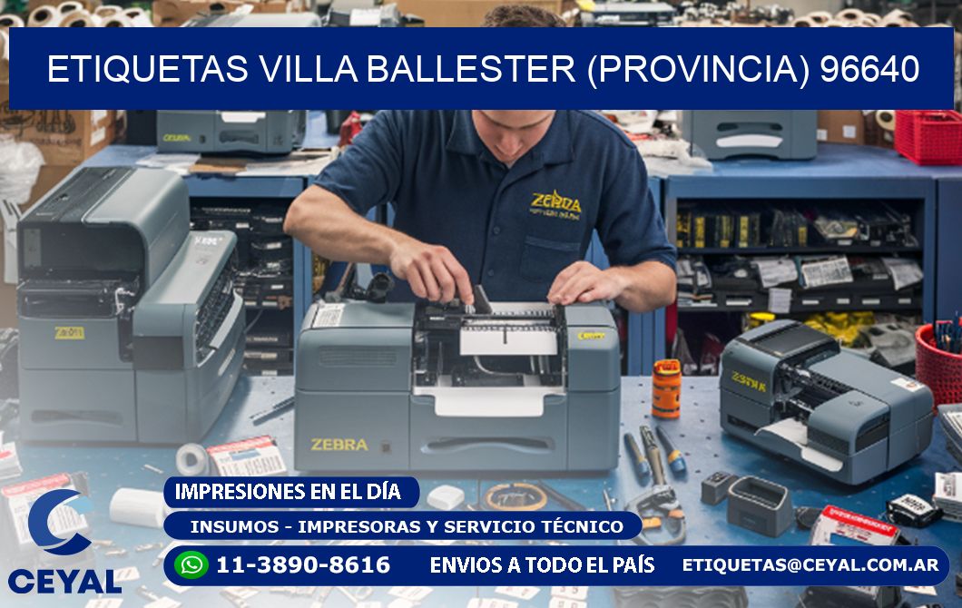 ETIQUETAS VILLA BALLESTER (PROVINCIA) 96640