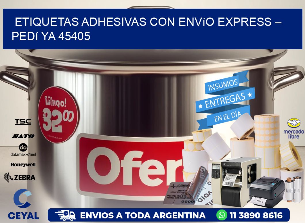 Etiquetas Adhesivas con Envío Express – Pedí Ya 45405