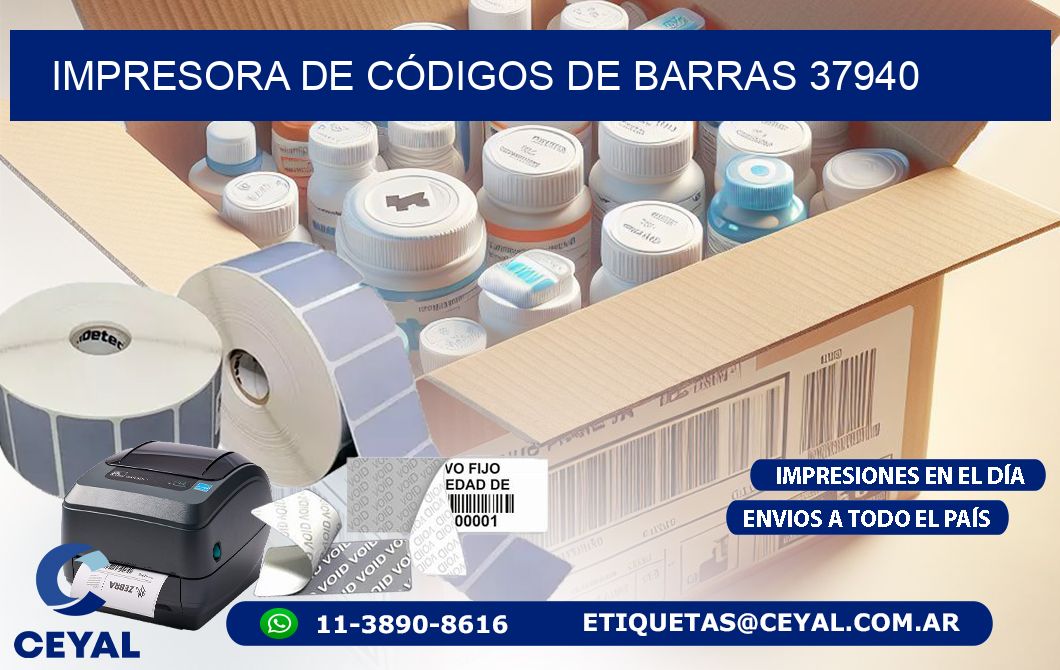 IMPRESORA DE CÓDIGOS DE BARRAS 37940