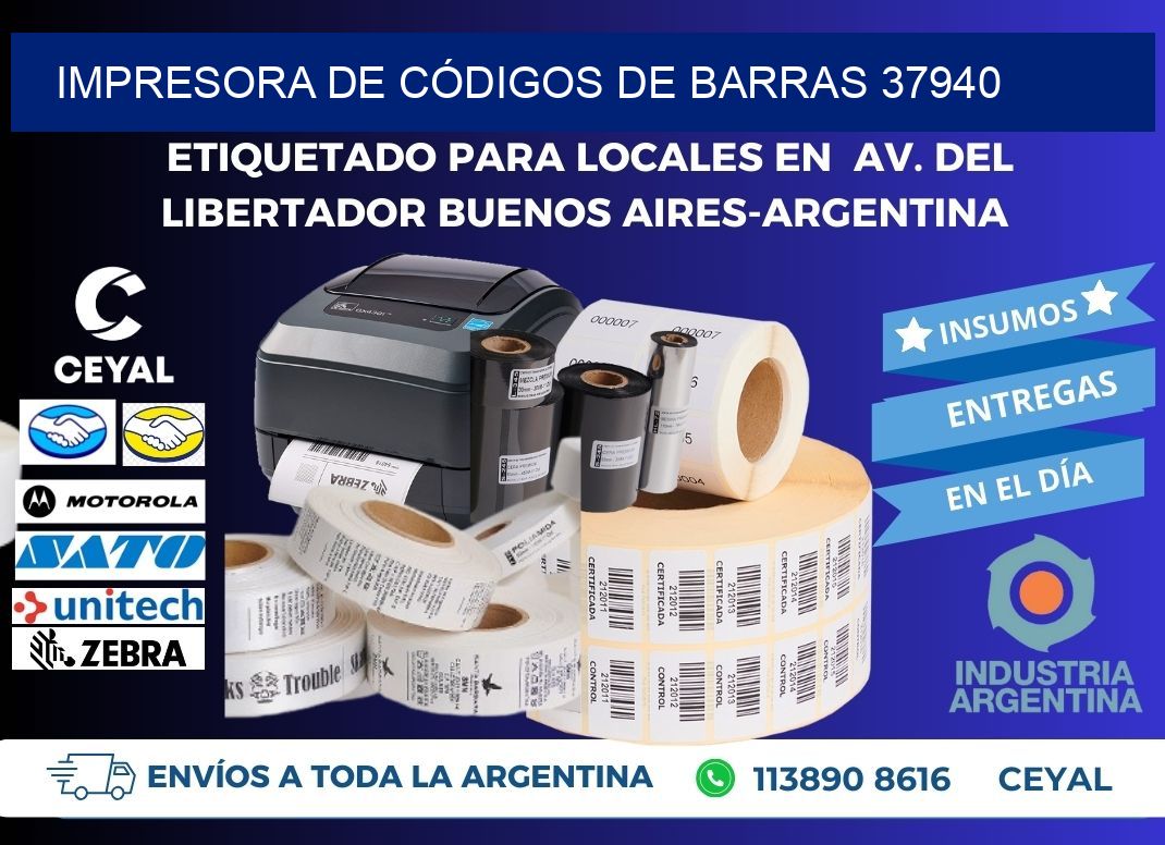 IMPRESORA DE CÓDIGOS DE BARRAS 37940