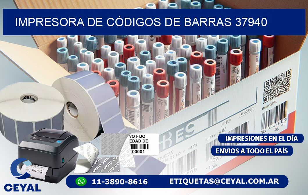 IMPRESORA DE CÓDIGOS DE BARRAS 37940