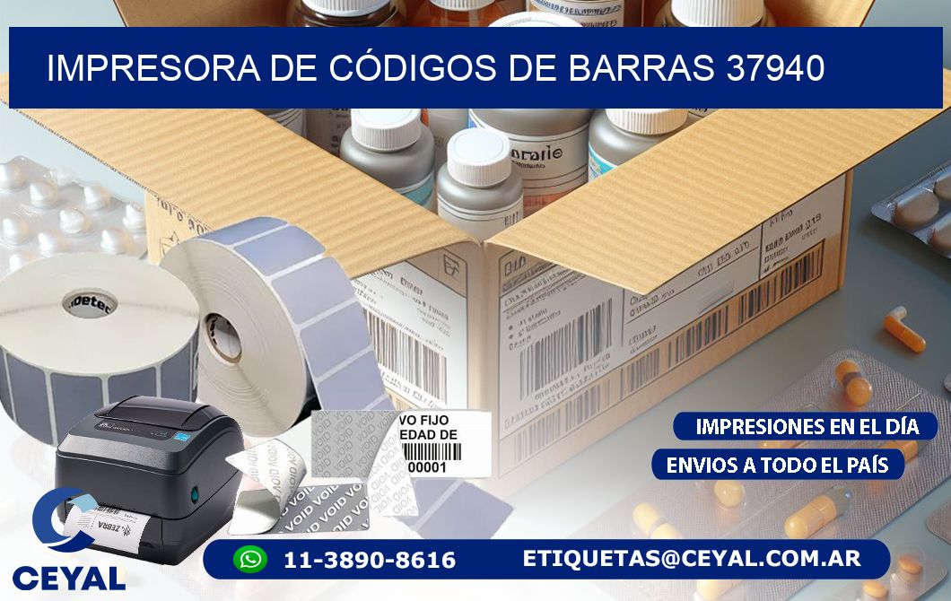 IMPRESORA DE CÓDIGOS DE BARRAS 37940
