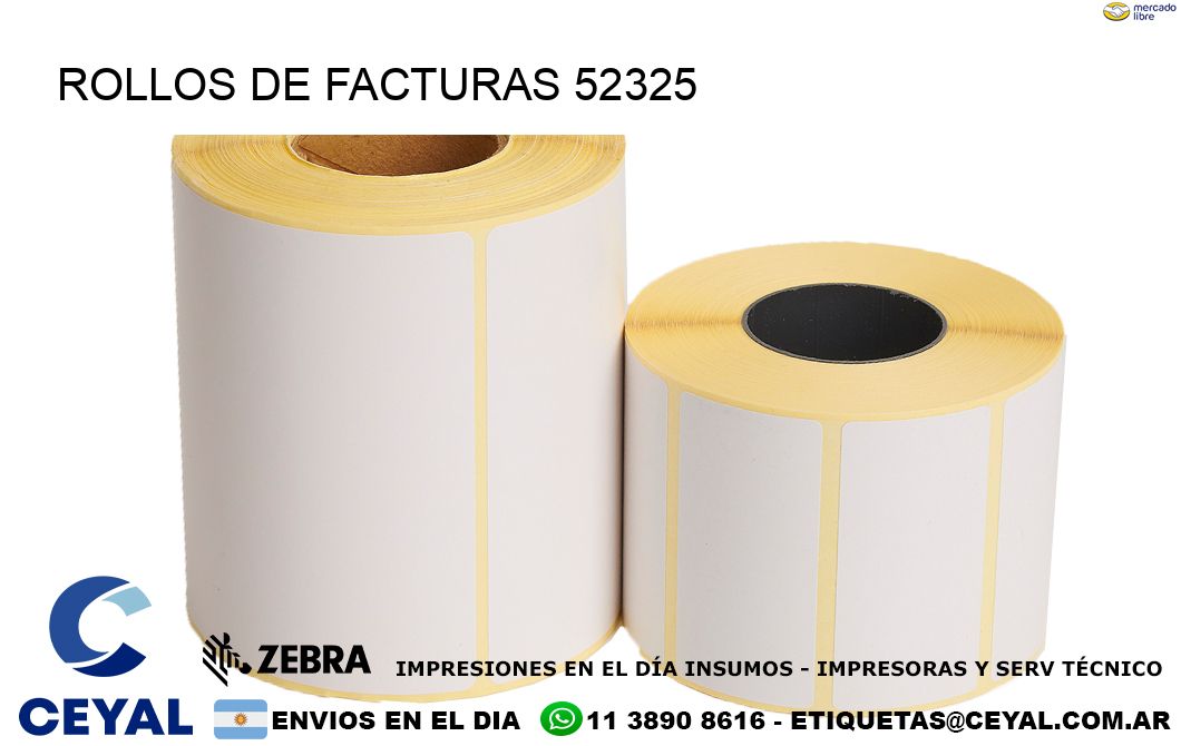 ROLLOS DE FACTURAS 52325