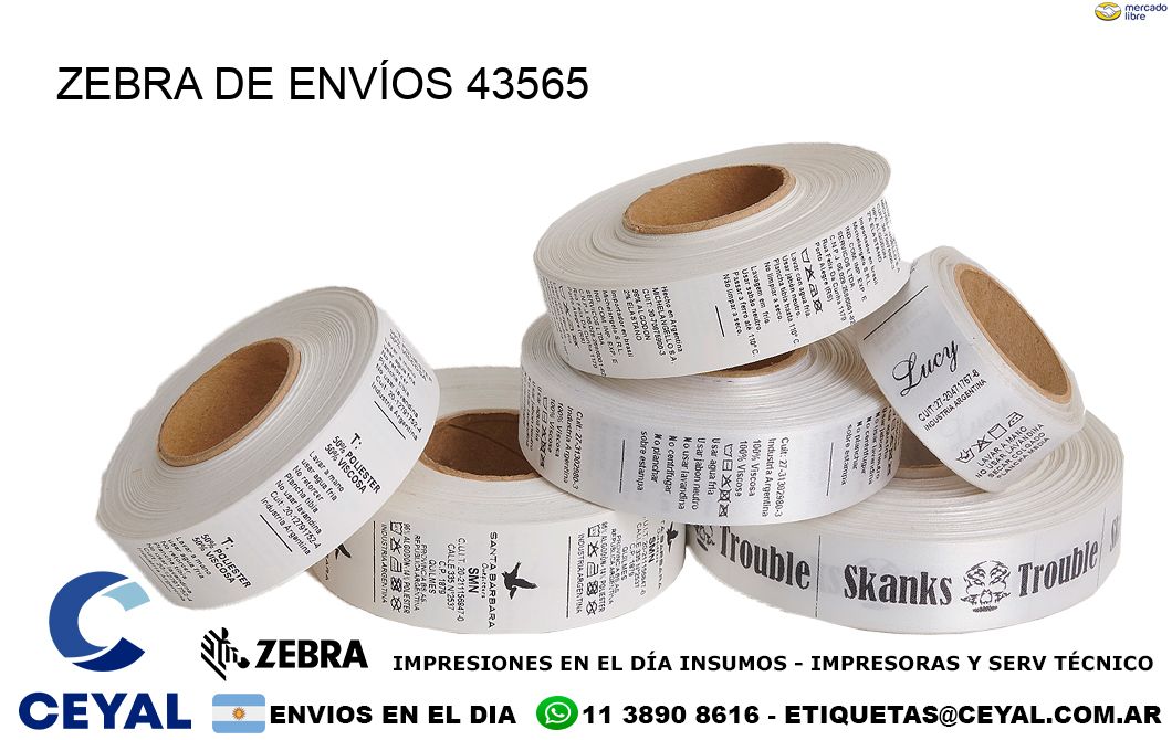 ZEBRA DE ENVÍOS 43565