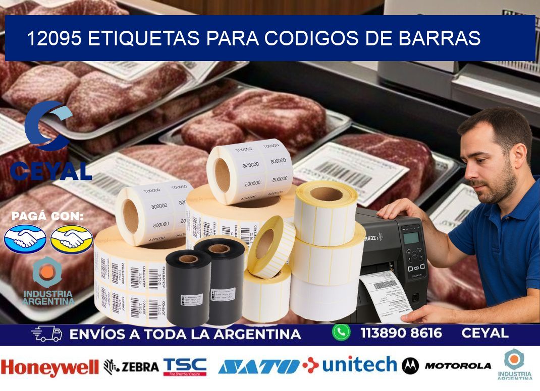 12095 ETIQUETAS PARA CODIGOS DE BARRAS