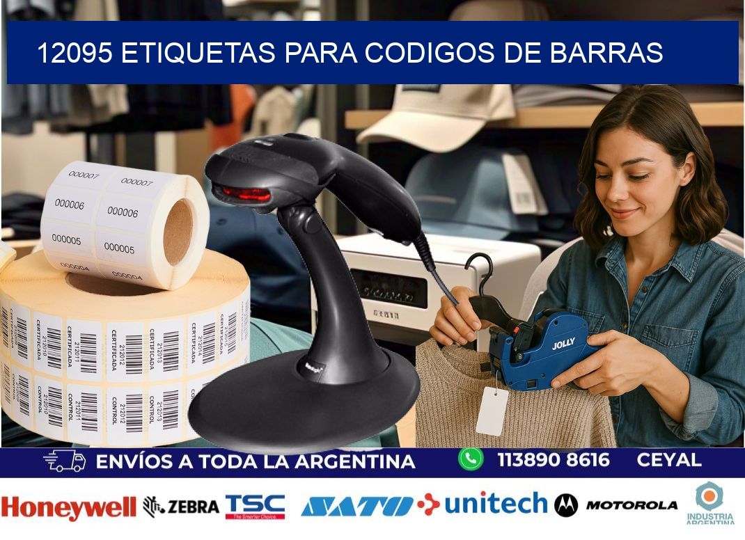 12095 ETIQUETAS PARA CODIGOS DE BARRAS