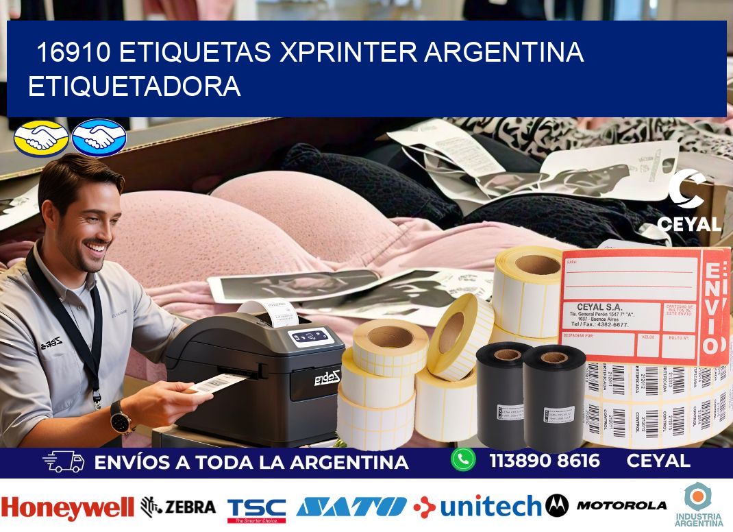 16910 etiquetas xprinter argentina ETIQUETADORA