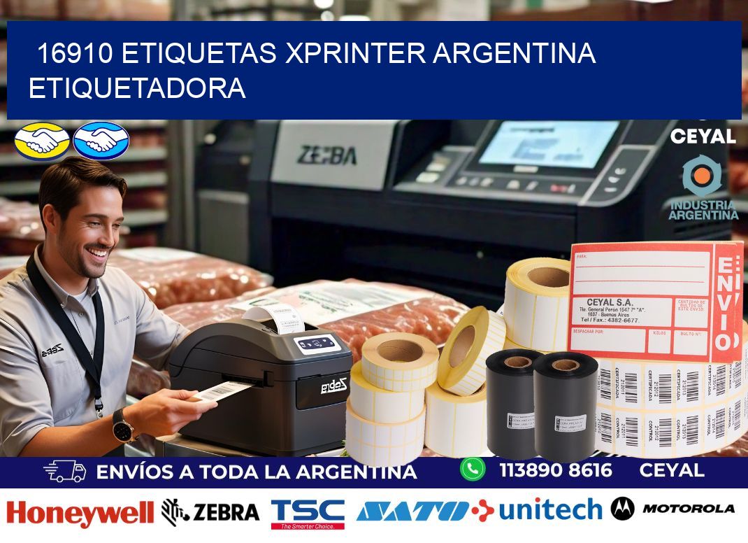 16910 etiquetas xprinter argentina ETIQUETADORA