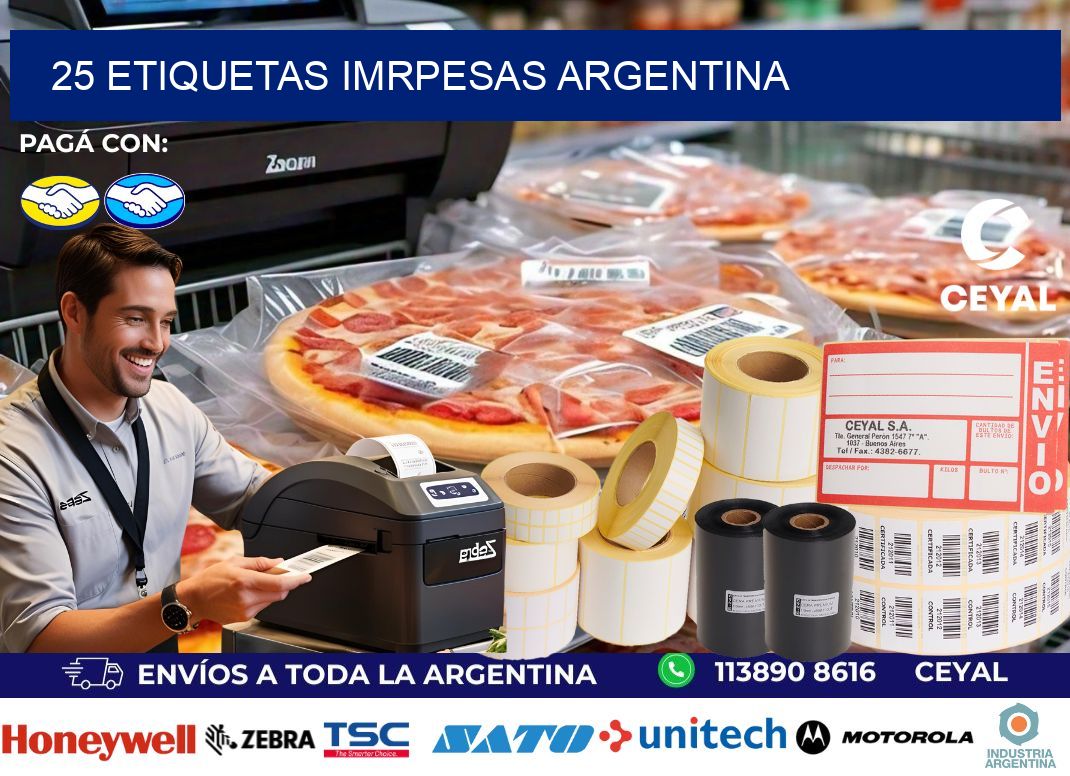 25 etiquetas imrpesas argentina