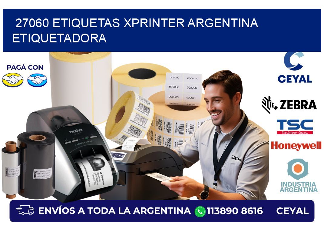 27060 etiquetas xprinter argentina ETIQUETADORA