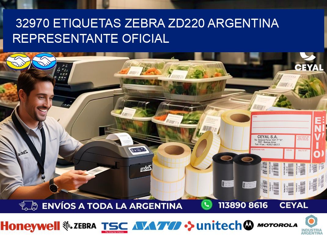 32970 etiquetas zebra zd220 argentina REPRESENTANTE OFICIAL