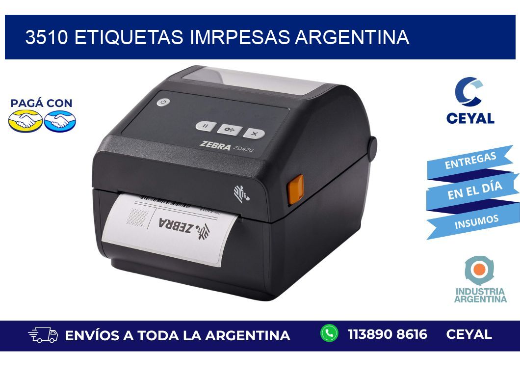 3510 etiquetas imrpesas argentina