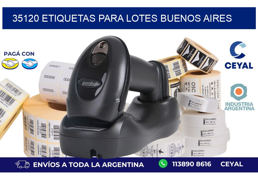 35120 ETIQUETAS PARA LOTES BUENOS AIRES