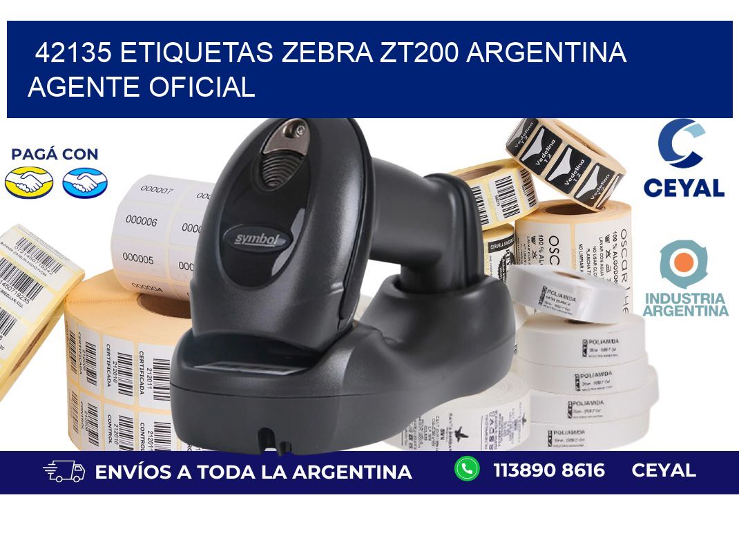 42135 etiquetas zebra zt200 argentina AGENTE OFICIAL