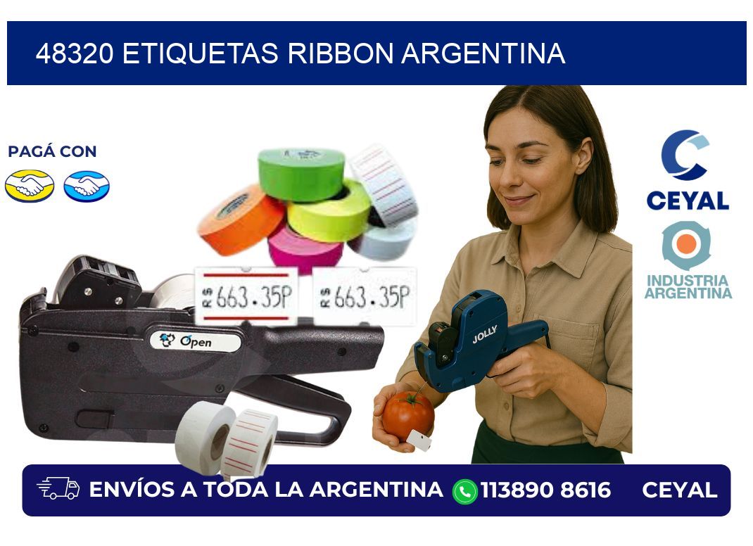 48320 etiquetas ribbon argentina
