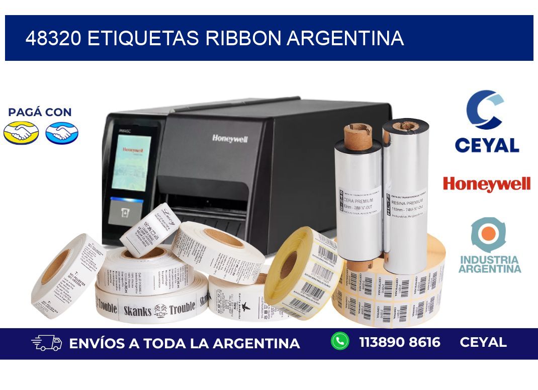 48320 etiquetas ribbon argentina