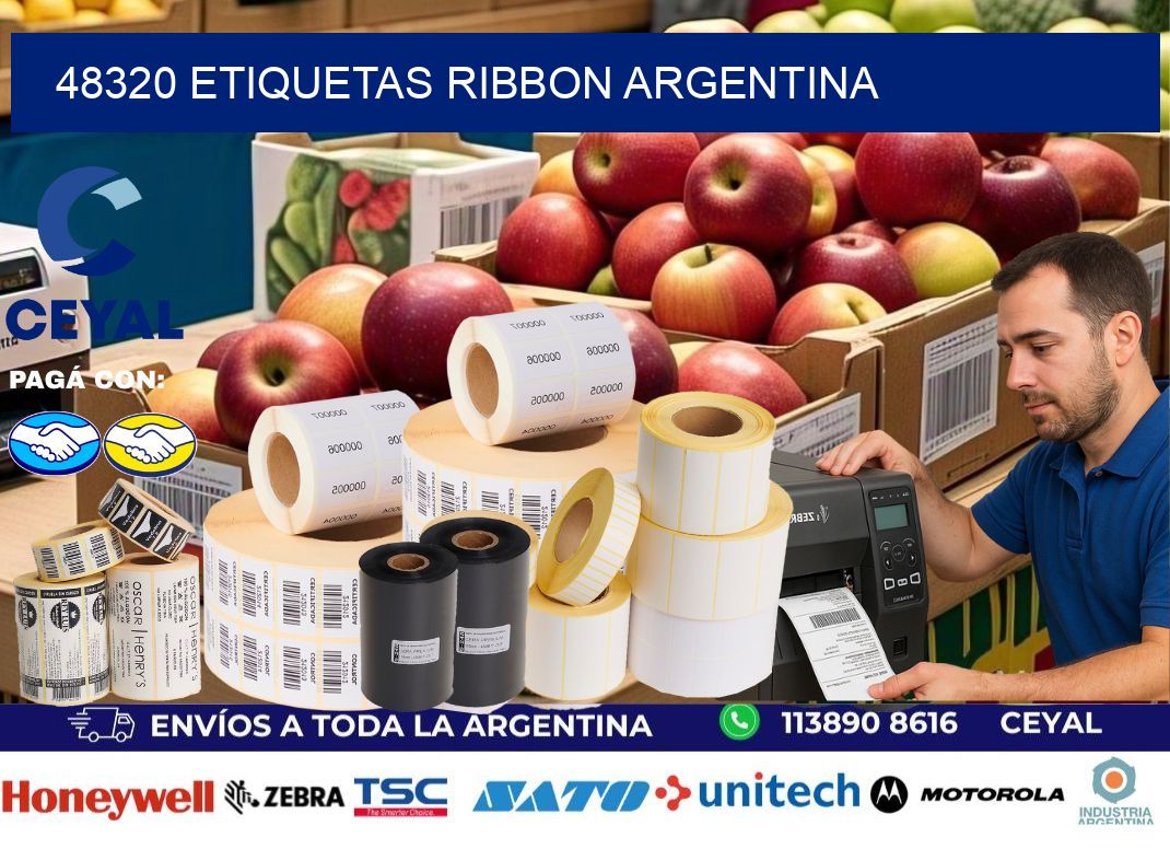48320 etiquetas ribbon argentina