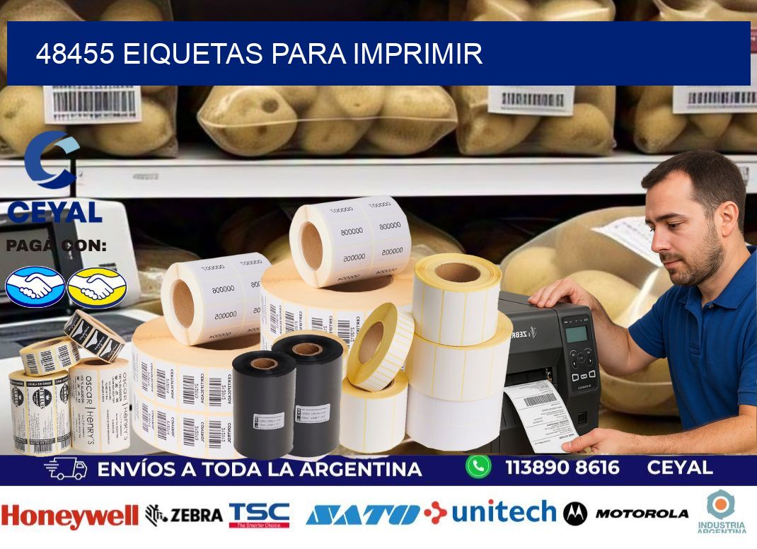 48455 EIQUETAS PARA IMPRIMIR