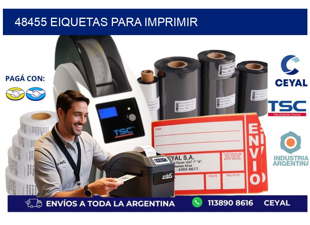 48455 EIQUETAS PARA IMPRIMIR