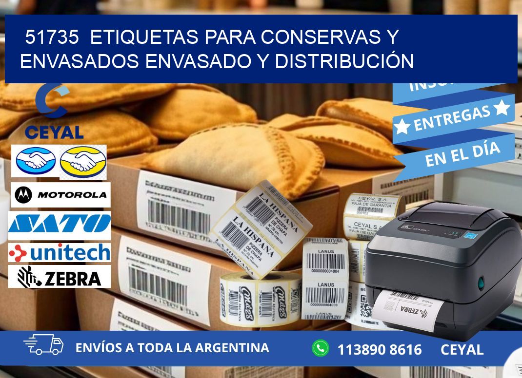 51735 ETIQUETAS PARA CONSERVAS Y ENVASADOS ENVASADO Y DISTRIBUCIÓN