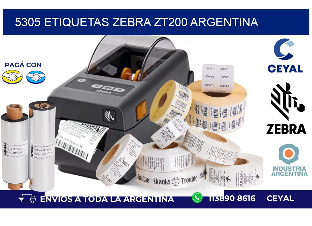 5305 etiquetas zebra zt200 argentina