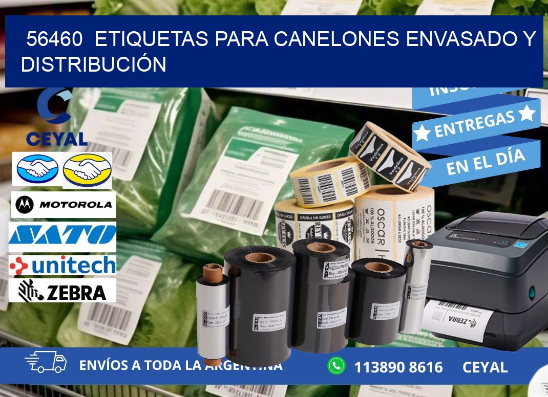 56460 ETIQUETAS PARA CANELONES ENVASADO Y DISTRIBUCIÓN