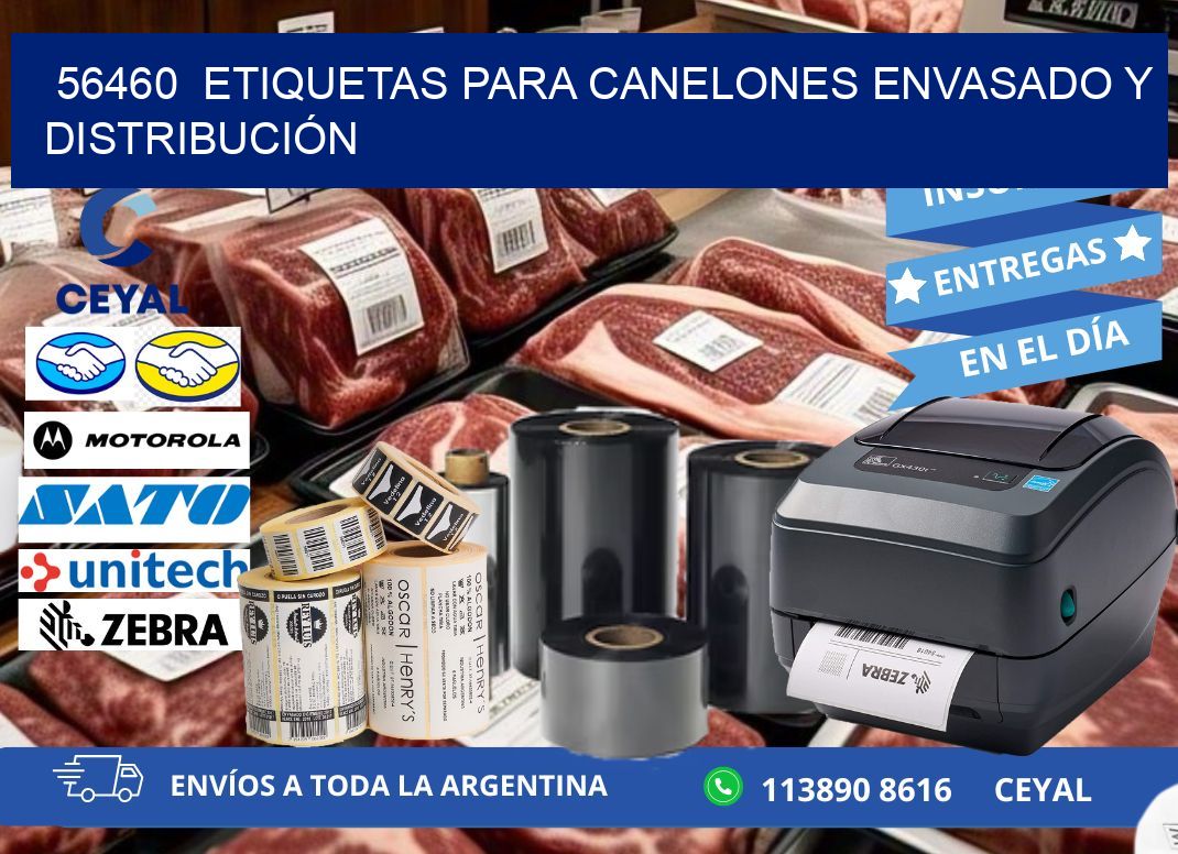 56460  ETIQUETAS PARA CANELONES ENVASADO Y DISTRIBUCIÓN