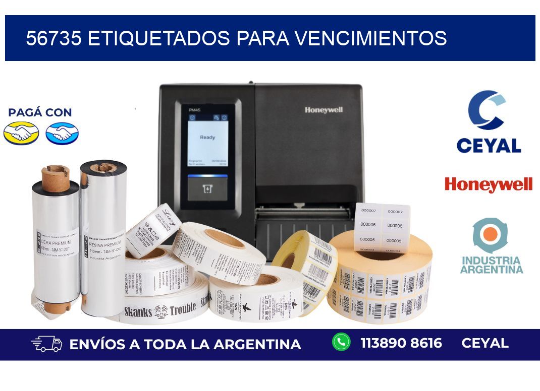 56735 ETIQUETADOS PARA VENCIMIENTOS