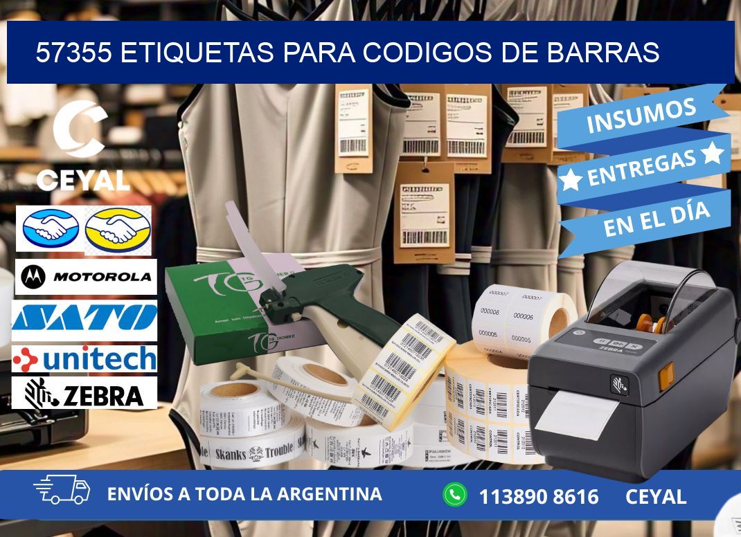57355 ETIQUETAS PARA CODIGOS DE BARRAS
