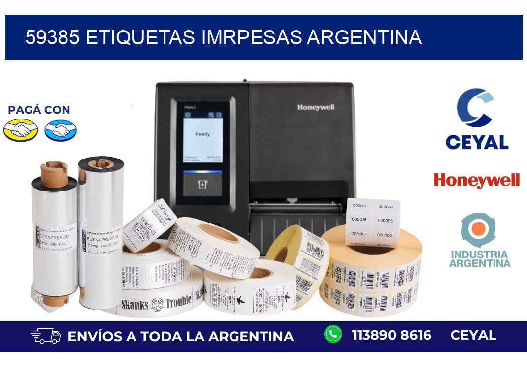 59385 etiquetas imrpesas argentina
