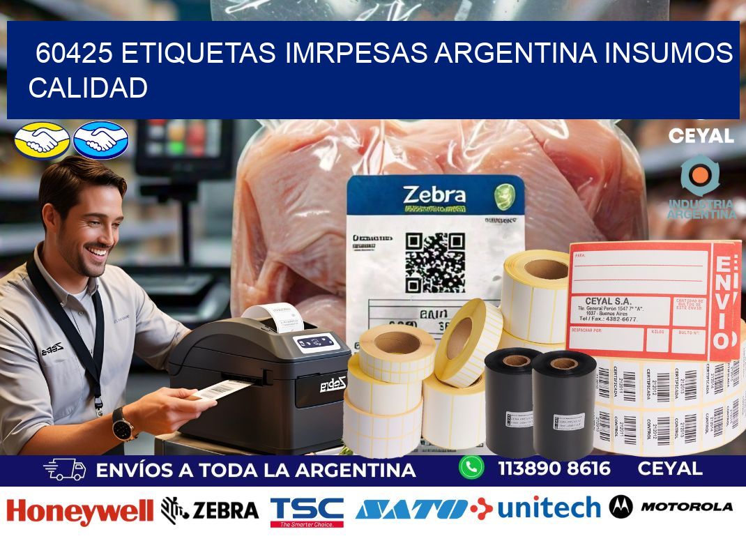 60425 etiquetas imrpesas argentina INSUMOS CALIDAD