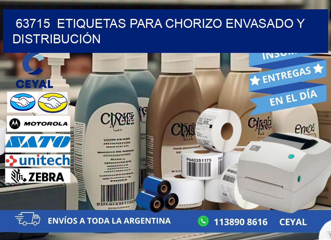 63715  ETIQUETAS PARA CHORIZO ENVASADO Y DISTRIBUCIÓN