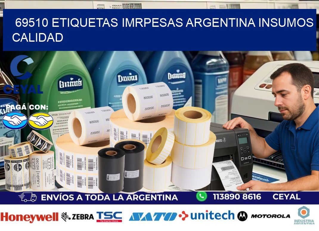 69510 etiquetas imrpesas argentina INSUMOS CALIDAD