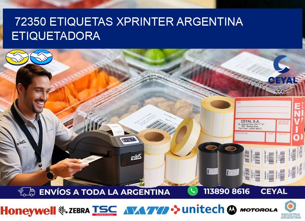 72350 etiquetas xprinter argentina ETIQUETADORA