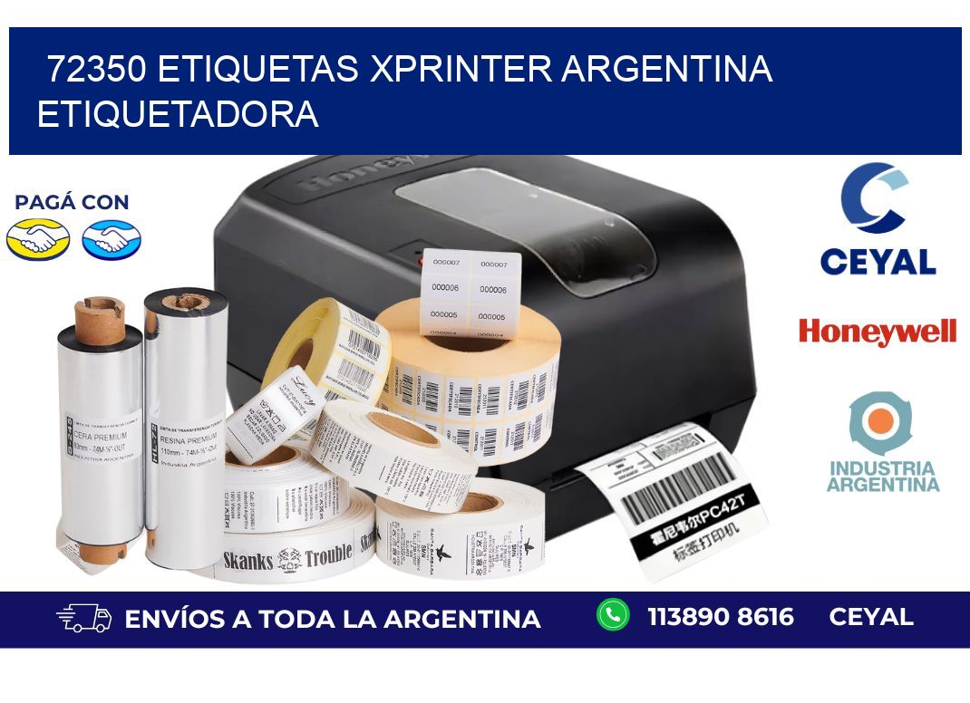 72350 etiquetas xprinter argentina ETIQUETADORA