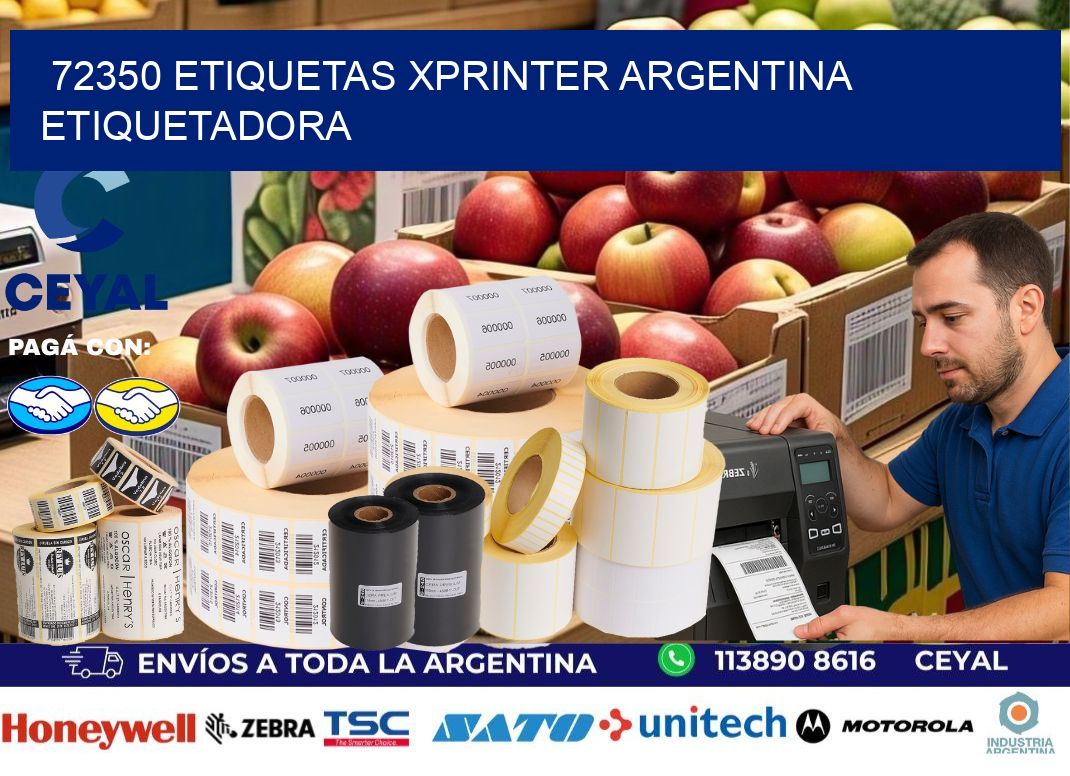 72350 etiquetas xprinter argentina ETIQUETADORA