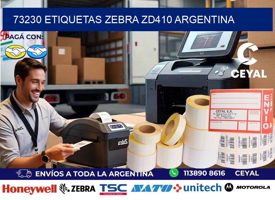 73230 etiquetas zebra zd410 argentina