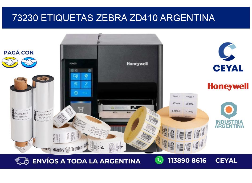 73230 etiquetas zebra zd410 argentina