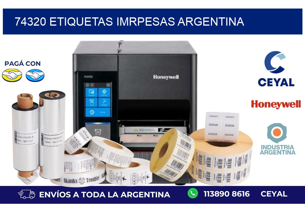 74320 etiquetas imrpesas argentina