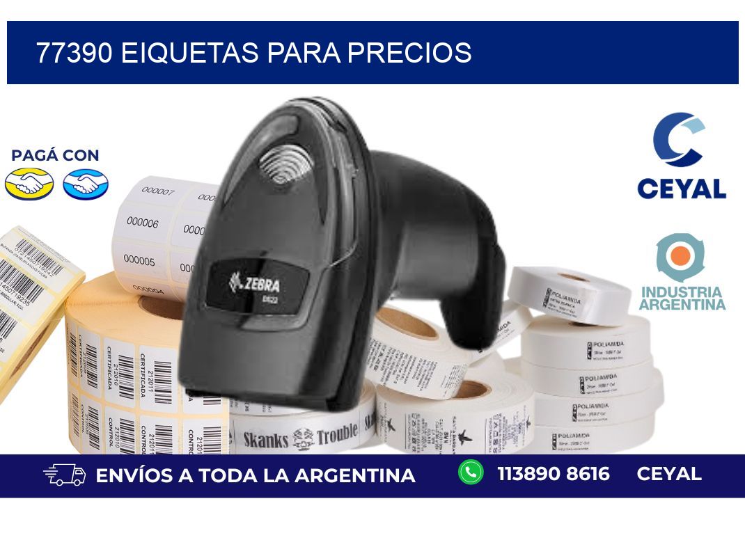 77390 EIQUETAS PARA PRECIOS